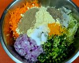 A picture of step 3 of Paneer lauki kebab.