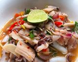 Foto langkah ke 7 dari resep Cumi pedas cabe merah ijo 🦑🦑🦑.