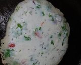 A picture of step 3 of Suji uttpam.