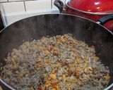 Foto del paso 5 de la receta: Chili con carne 🌶️🍗🍲 (guiso de porotos rojos/aduki)