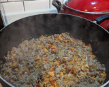 Foto del paso 5 de la receta: Chili con carne 🌶️🍗🍲 (guiso de porotos rojos/aduki)