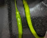 A picture of step 1 of Methi gota.