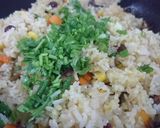 Hình bước làm 4 của món Cơm chiên chay thập cẩm
