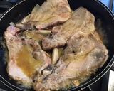 A picture of step 4 of Baked Pork Chops with Shallots, Cream, and Mushrooms.