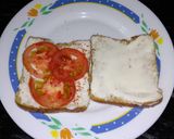 A picture of step 1 of Hidden cheese Sandwich.