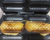 Gambar langkah 3 resipi Waffle Stick with Chocolate Filling.