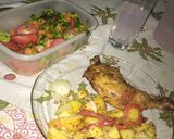 Foto del paso 8 de la receta: Pata Muslo y Alitas al horno con papas