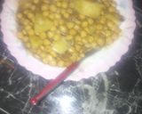 A picture of step 3 of Memoni Aaloo cholay.