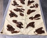 Nutellás házi croissant leveles tésztából recept fázis 2 fotója