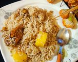 A picture of step 12 of Chicken yakhni pulao.