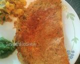A picture of step 9 of Moong Dal cheela.