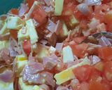 Foto del paso 5 de la receta: Tarta con tomate, jamón y queso