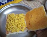A picture of step 8 of Peri Patakha Chicken Sandwich Cake.