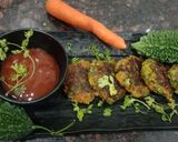 A picture of step 4 of Bitter gourd tikki.