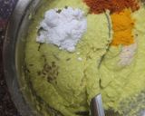 A picture of step 5 of मूंगदाल, बीटरूट कांजी बड़ा.
