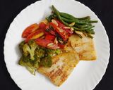 A picture of step 6 of Orange Fish with veggies (Healthy Meal option).