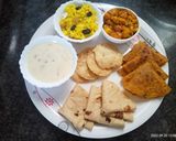 A picture of step 4 of Milk custard with puri and thepla.