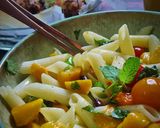ম্যাঙ্গো পাস্তা স্যালাড (mango pasta salad recipe in Bengali) রেসিপি ধাপ - 5 ছবি