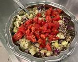 Une image de l'étape 12 de Salade de quinoa au melon, concombre, tomates et oignon rouge.