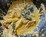 A picture of step 7 of Dharosh Posto / Okra in Poppy seed paste.