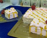 A picture of step 1 of 15 minutes birthday cake no bake.