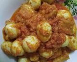 Foto langkah ke 6 dari resep Sambal tahu Telur Puyuh.