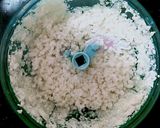 A picture of step 1 of Cheesy cauliflower fritters.