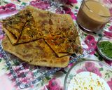 A picture of step 12 of Veg Mughlai Paratha.