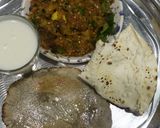 A picture of step 9 of Ringna no olo(kathiyawadi dhaba style).