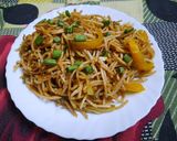 A picture of step 7 of Chinese noodles.