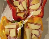 A picture of step 5 of Air Fryer Potato-Stuffed Peppers.