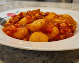 Foto del paso 5 de la receta: Ñoquis con boloñesa de pulpo