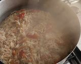 A picture of step 6 of Pulao In Leftover Chicken Yakhni.