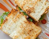 A picture of step 4 of 3 ingredient sandwich.