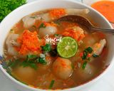 Foto langkah ke 10 dari resep Cilok kuah pedas asli garut.
