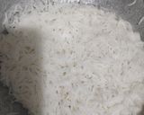 A picture of step 2 of Mutter Paneer Biryani.