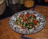 A picture of step 1 of Choban salati (Shepherd's salad).
