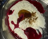 A picture of step 3 of Beetroot nimki.