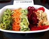 A picture of step 2 of My Spiral veg & Pasta Salad. 😉.