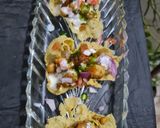 A picture of step 3 of One bite Papar tandoori chaat recipe.