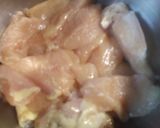 A picture of step 1 of Chicken Strips batch 2.