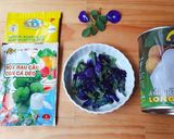 Hình bước làm 1 của món Rau câu Hoa ĐẬU BIẾC