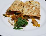 A picture of step 3 of Cheese Tortilla #mycookbook.