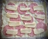 Foto del paso 1 de la receta: Rollitos hojaldrados de jamón y queso (en airfryer)