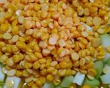 A picture of step 2 of Lauki Chana Dal.