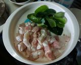 รูปขั้นตอนการทำที่ 3 ของ แกงขี้เหล็กใส่หมูสามชั้น