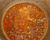 A picture of step 2 of Lobia qeema (white beans).