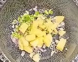 A picture of step 1 of Kala chana chaat.