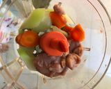 Foto langkah ke 6 dari resep Mpasi 6month tepung beras merah mix wortel dan labu siam with ub.