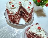 Foto langkah ke 9 dari resep Red Velvet Cake (Metode Kukus).